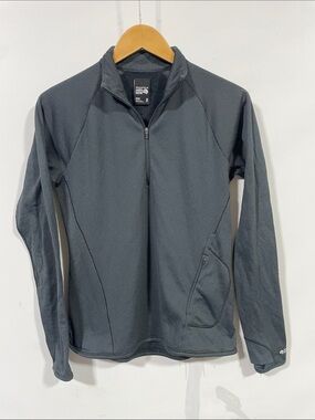 Mountain Hardwear Women's Charcoal Grey Half-Zip Performance Pullover